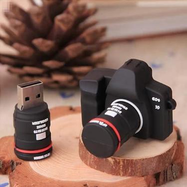 Imagem de Pen Drive USB de silicone à prova d'água com várias opções de armazenamento para crianças, estudantes, presente e armazenamento externo de dados (8 GB, câmera)