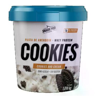 Imagem de Pasta de Amendoim  Shark Pro Cookies & Cream com Whey 1,01kg