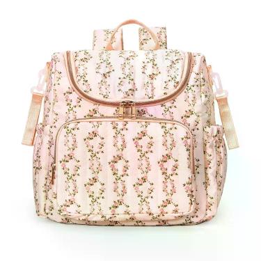 Imagem de Mochila Floral Grande Multi-compartimento YESFIXS