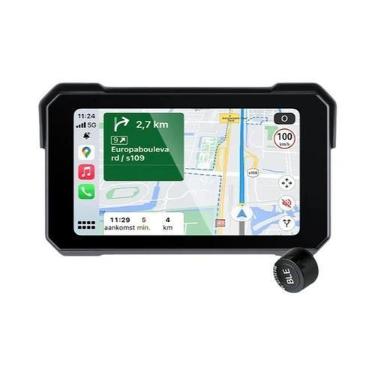 Imagem de Navegação GPS Para Motocicleta À Prova d'Água De 5 Polegadas Com Andro