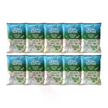 Imagem de Kit Chips De Arroz Ervas Finas Sem Glúten - Céu & Terra 10 Unidades 40