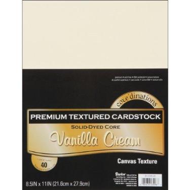 Imagem de Darice GX220028 Cartolina de valor coordenado, 21 x 28 cm, creme de baunilha, pacote com 40