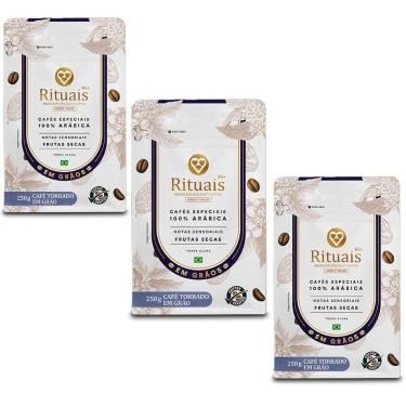 Imagem de Café 3 Corações Rituais Frutas Secas Kit 3 unid de 250g - Três Coraçõe