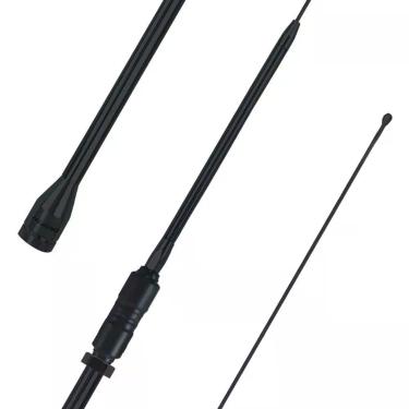 Imagem de Antena PX Aquário PX Viúva Negra Base Prolongada Bobina Central para Comunicação em Rádio com Frequência 23,5 a 32 MHZ