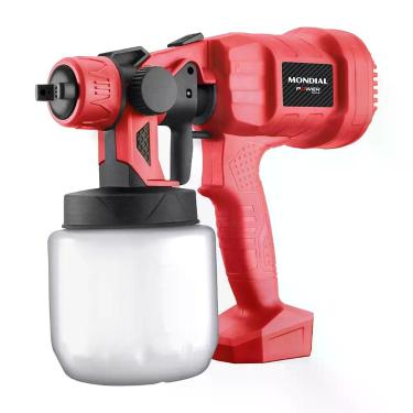Imagem de Pistola de Pintura Elétrica Power Tools Mondial Vermelho 500W FPP-01, 
