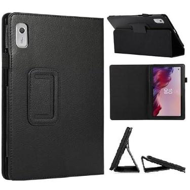 Imagem de TDA Trading Capa para Lenovo Tab M9 22.9 cm capa leve fina couro PU dobrável com suporte capa inteligente hibernar/despertar automática para tablet Lenovo 9 polegadas Tab M9 versão 2023 (TB310FU /