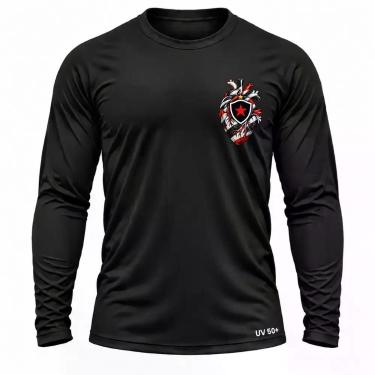 Imagem de Camisa Uv +50 Botafogo da Paraíba Torcedor Coração Belo cor:PretoTaman