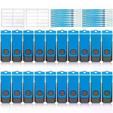 Imagem de Unidade flash USB AGECASH 8GB x 20 USB 2.0 azul com cordão - AGECASH A