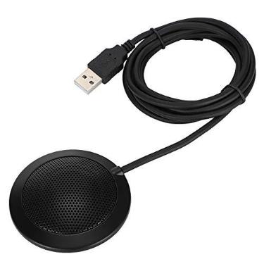 Imagem de Microfone USB Omnidirecional, Capa de Malha de Metal Com Som Portátil de 360 Graus, Microfone de Mesa de Alta Sensibilidade, Linha de 1,8 M, para Reuniões de Mesa, Videoconferências, Jogos Ao