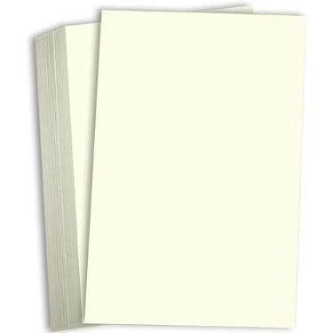 Imagem de Hamilco Papel cartolina tamanho ofício de 21 x 35 cm, cor creme, 45 kg, embalagem com 25