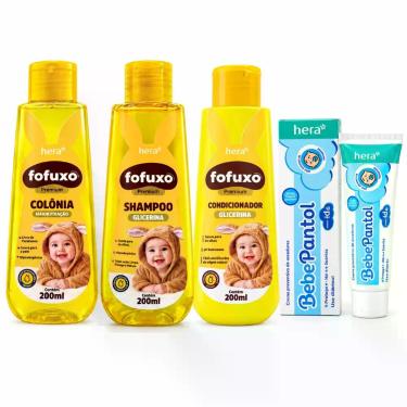 Imagem de Kit Cuidados Bebe Shampoo Condicionador Colonia Bebepantol - Hera