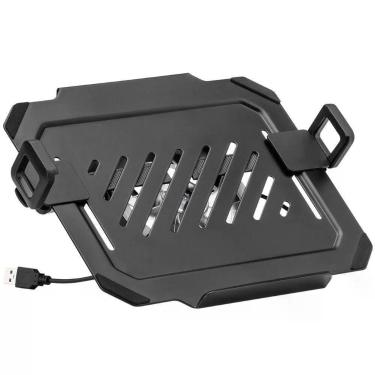 Imagem de Bandeja Apoio Notebook Cooler Rgb Fixo Acoplável 12 A 17 Suporte Pistão Nbh-8rgb Com Cooler