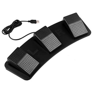 Imagem de KKcare FS23-PM Interruptor de Pedal Triplo USB Multifuncional Personalizado Pedal Interruptor Mecânico para Aquisição de Imagem Controle de Jogo de Música