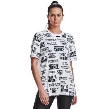 Imagem de Camiseta de Treino Feminina Under Armour IWD Graphic SS, Branco, M