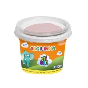 Imagem de Argila escolar massa de modelar Terracota Utiguti pote com 200g - Licy