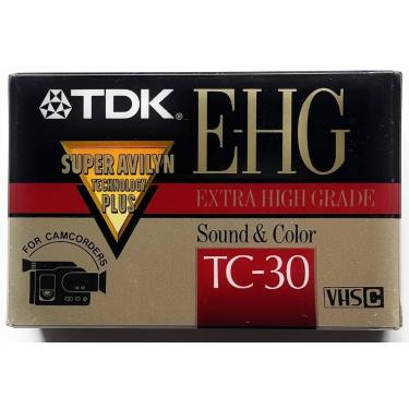 Imagem de Fita VHS-C TDK E-HG Sound & Color TC-30 para câmeras de vídeo - TDK El
