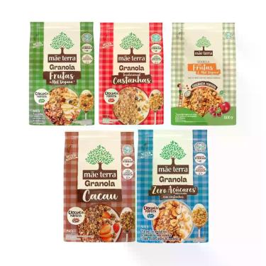 Imagem de Kit Granola Sabores Sortidos - Mãe Terra 5 Unidades 250g