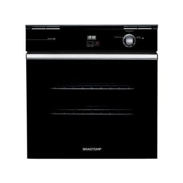 Imagem de Forno de Embutir a Gás Brastemp 78L Grill e Timer Touch BOA84AE Preto