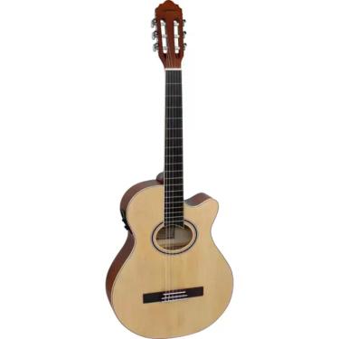 Imagem de Violão Giannini Gnf1d Mini Jumbo Nylon Natural Fosco