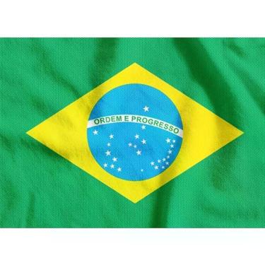 Imagem de Bandeira do Brasil em TNT 1,40x1,03m para Decoração Patriótica e Copa do Mundo Verde Supper