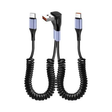 Imagem de Cabo USB 2 Em 1 Com Carregamento Rápido, USB a Para Tipo C, Micro Para