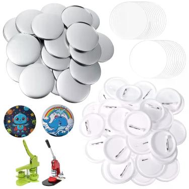 Imagem de Kit de Suprimentos para Fazer Bottons HOFURME 58 mm, 100 Conjuntos