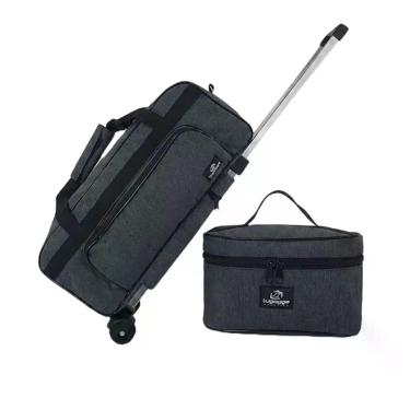 Imagem de Kit bolsa mala bagagem bordo média viagem rodinha frasqueira - - Lugag
