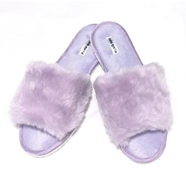 Imagem de Pantufa de Pelúcia (Lilás, 37/38)