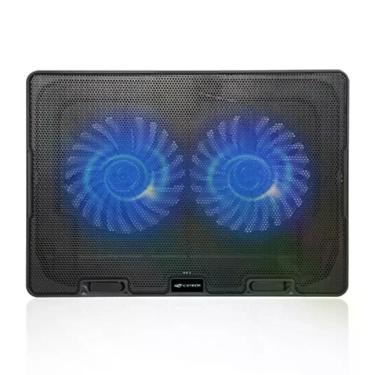 Imagem de Base para Notebook NBC-50BK com 2 Coolers LED Azul e Regulagem de Altura em 5 Posições Preto C3tech