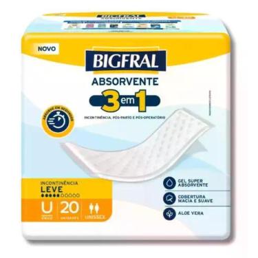 Imagem de Absorvente Geriátrico Bigfral 3 Em 1 Unissex - 20 Unidades -, Único