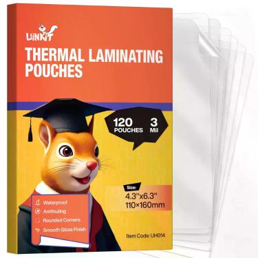 Imagem de Plásticos de Laminação Uinkit 10x15 cm Pacote com 120 unidades Acaba