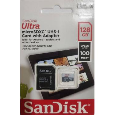 Imagem de Cartão Memória Micro Sd Sandisk 128gb Classe 10 Ultra Original