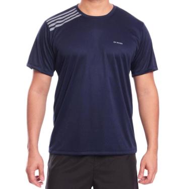 Imagem de Camiseta Dry Slim Fit Academia - OX CONFECÇÕES, Azul marinho, GG