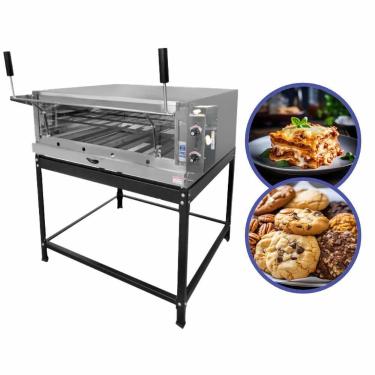 Imagem de Forno de Pedra Refratário para Pizzaria Padaria e Confeitarias 80x60 C