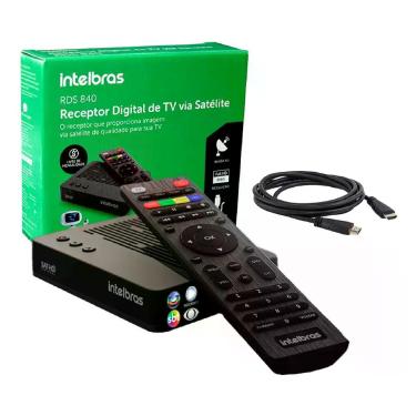 Imagem de Receptor Digital Sat TV Via Satélite Full HD RDS 840 Intelbras