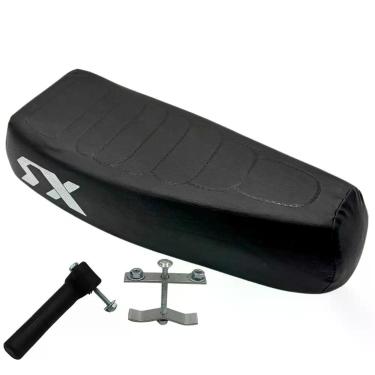 Imagem de Banco De Mobilete Bikelete Caloi Xr + Presilhas, Preto
