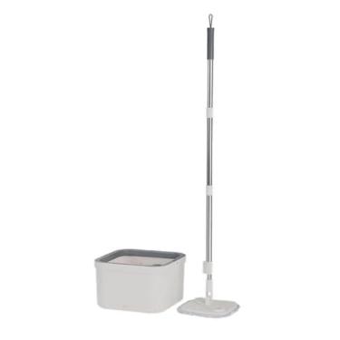 Imagem de Mop Esfregão Com Refil Microfibra Balde Interno 2,6L e Externo 3,2L Separa Água Limpa E Suja Ou