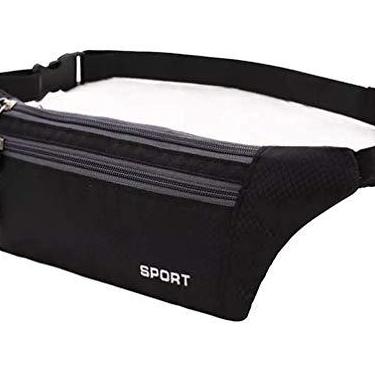 Imagem de Pochete Esportiva Slim Impermeável Celular Carteira (Preto)