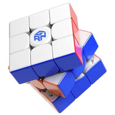 Imagem de Bukefuno Quebra-cabeça GAN 12 Maglev UV 3x3 Cubo Mágico Magnético Velocidade GAN12 Sem Adesivo 3x3x3 Gans Cubes Flagship (Revestido UV Brilhante e Interno Primário)
