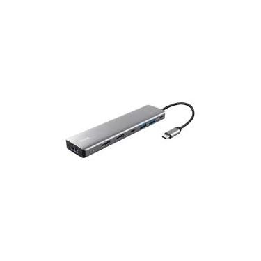 Imagem de HUB DockStation Trust Dalyx USB-C, 7 em 1, para 2x HDMI, DisplayPort, 2x USB-A 3.2 Gen 1, USB-C 3.2 Gen 1, USB-C PD 100W - 25661