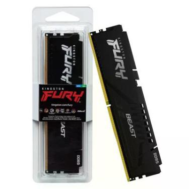 Imagem de Memória Kingston Fury Beast, 16GB, 5200MHz, DDR5, CL40, Preto - KF552C40BB-16