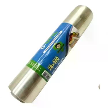 Imagem de Filme Pvc Plastico 38cm X 300m para Proteção de Alimentos Alta Vedação Transparente Higipack
