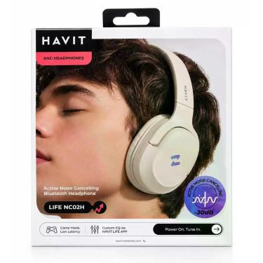 Imagem de Fone Bluetooth Havit H612BT Pro Cancelamento De Ruído Ativo 50h Bateri
