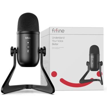 Imagem de Microfone Fifine K678 USB Condensador Cardioide, Preto