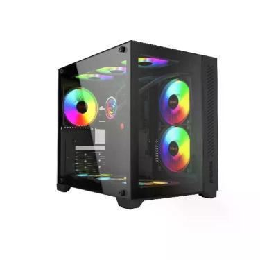 Imagem de Gabinete Gamer Pcyes Forcefield Black Vulcan - Gffbvp