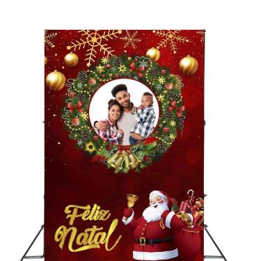 Imagem de Painel Fundo Interativo Vazado Natal Tecido 1,50x2,20m - FADRIX, FINAT
