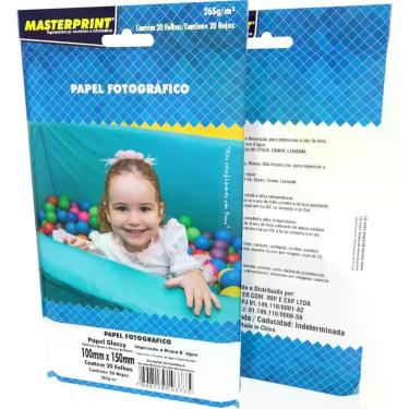 Imagem de Papel Fotografico INKJET 10X15CM GLOSSY 265G - Masterprint