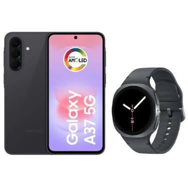 Imagem de Smartphone Samsung Galaxy A37 256GB Preto - 5G + Smartwatch Galaxy Wat