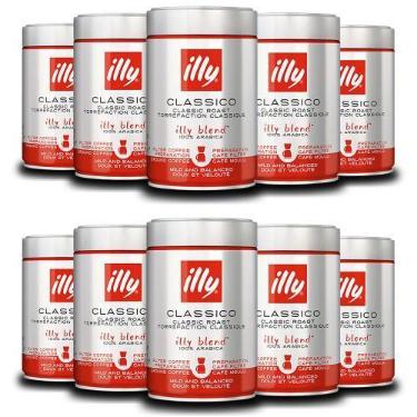 Imagem de Café Illy Clássico Torrado e Moído Kit 10 Latas 250g - Illy Café