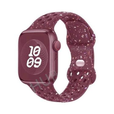 Imagem de Pulseira De Borracha Colorida Para Apple Watch Band 44mm 45mm 46mm 49m